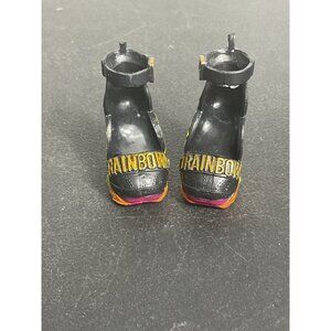 Rainbow High Doll Shoes High Heels Multicolor Strap Sandals Black